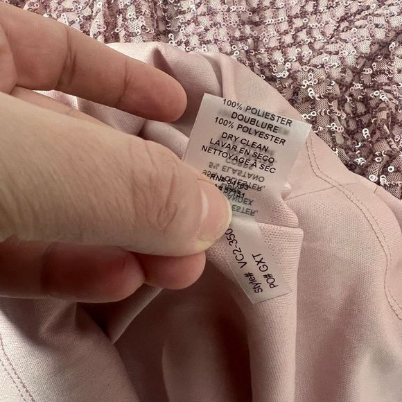 Vince camuto pink Sequin Blouson Sheath Dress - Picture 14 of 15